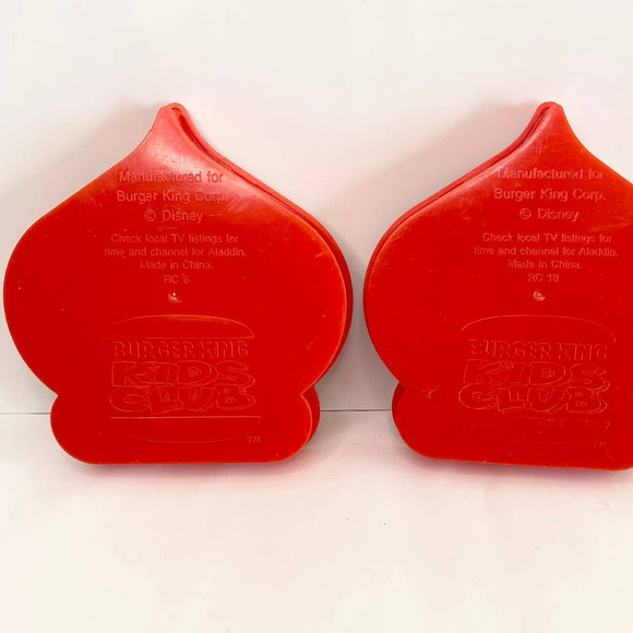 VNT ALADDIN Burger King Kids Club Kids Meal Toy Set of Two - Picture 4 of 6